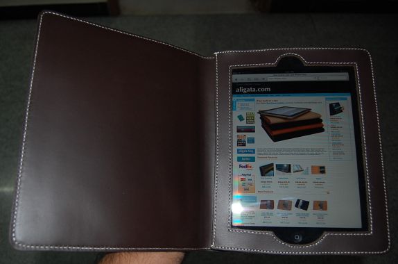 aligata chocolate brown ipad case